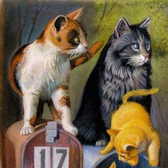 New sealed Ravensburger 300 pcs Large Format Puzzle-Cat's Got Mail - Picture 3 of 12